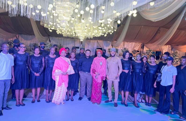 Grand Celebration Under Crystal Chandeliers